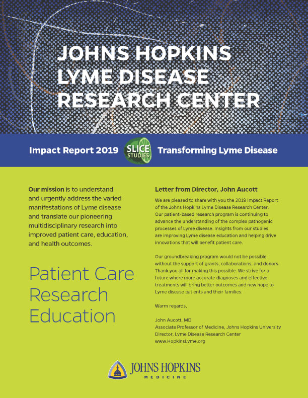 Johns Hopkins Lyme Disease Research Center Impact Report 2019